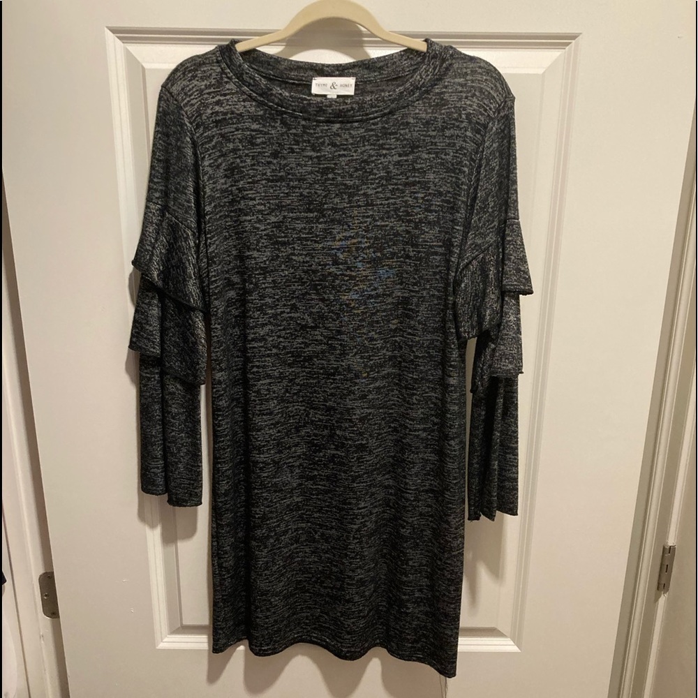 Layered Sleeved Long Length Top